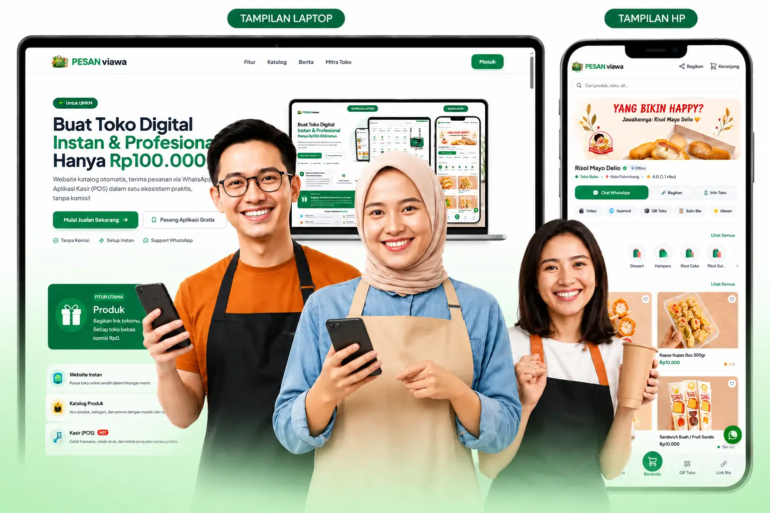 Ekosistem Aplikasi PESAN viawa